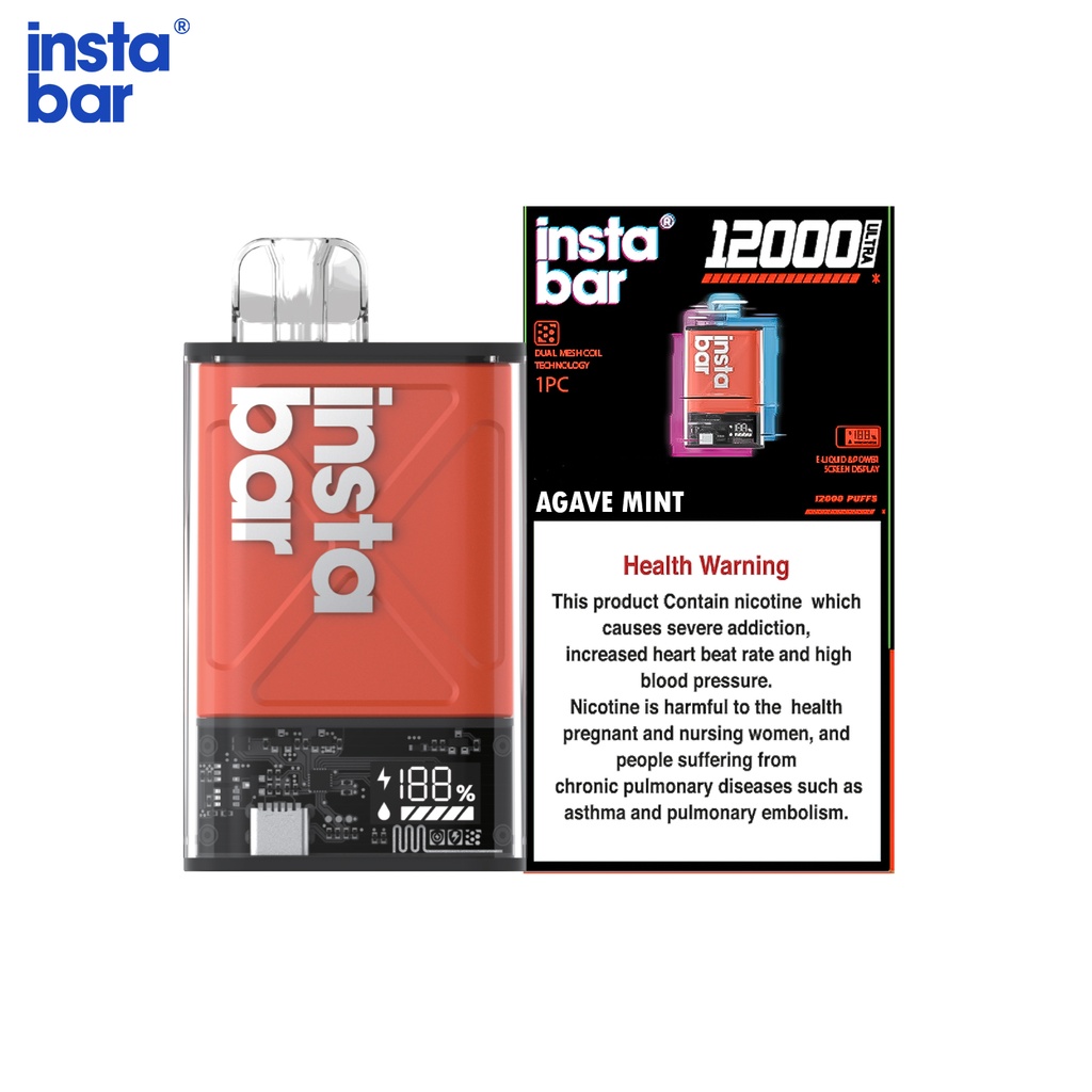 Insta Bar Ultra 12000 Puffs Disposable Pod Kit