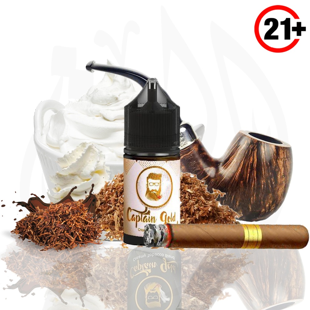 Captain Gold Creamy Tobacco Cigar SaltNic