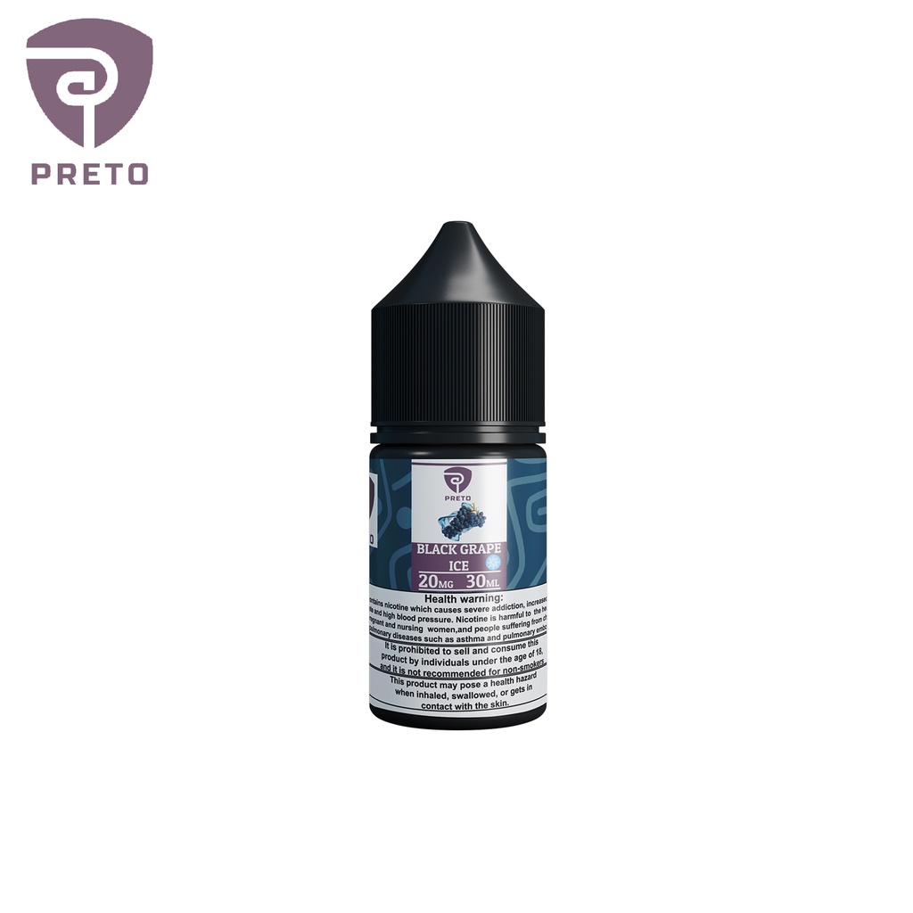Preto Vape Black Grape Mint SaltNic 