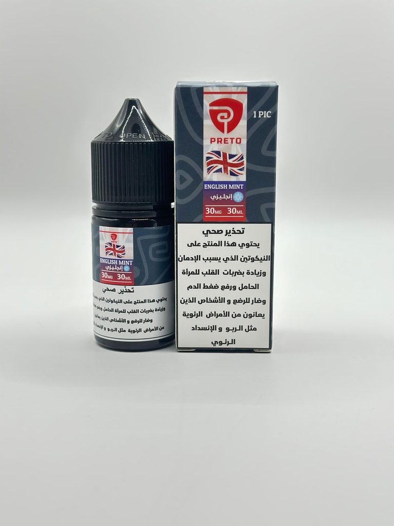 Preto Vape English Mint SaltNic
